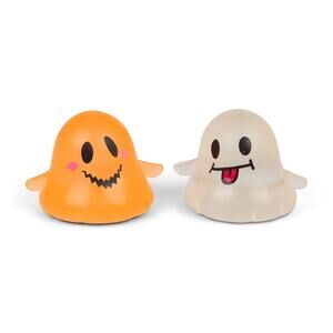 🔥Scrunchems Squishy Sugar Ghost Glow in the Dark Squeeze Ball ORANGE BNWT🔥